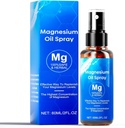 Magnesium Oil Spray, 60ml Magnesium Spray, 100% Organic Magnesium Oil Extra Strength, Promotes Calm Sleep and Relaxation, Magnesium Spray for Feet, Sleep, and Body, Easy to Absorb and Use