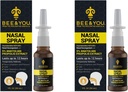Bee and You Natural Propolis Nasal Spray 1 Fl oz | Congestion Relief Alcohol Free Medical Grade Propolis Nose Drops, Sinus Relief, Allergy, Nasal Moisturizing Spray Nasal Spray, 1 fl oz (Pack of 2)