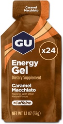 GU Energy Original Sports Nutrition Energy Gel, Caramel Macchiato, 24 Count Box