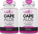 Pure Cape Aloe Herbal Laxative for Constipation Relief Healthy Bowel Movement Natural Colon Cleanse & Detox Dietary Supplement Designed for Women by Ladyme 180 Capsules