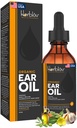 Organic Ear Oil for Ear Infections - Natural Eardrops for Infection Prevention, Swimmer's Ear & Wax Removal - Kids, Adults, Baby, Dog Earache Remedy - with Mullein, Garlic, Calendula, Made in USA