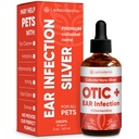Dog Ear Infection Treatment | OTIC+ Ear Infection Treatment for Dogs & Cats | Cat Cleaner Drops | Chlorhexidine Wash for Pets | Helps with Otic Irritations & Itchings | Nano Silver | 2 Oz
