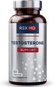 REX MD Testosterone Support Supplement for Men | Supports Energy, Stamina, Performance | Natural Ingredients Including Fenugreek Help Support Body's Testosterone Levels, Made in USA
