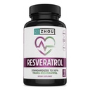 ZHOU Resveratrol - Resveratrol 1000mg Nutritional Supplement for Women & Men, Pure Ultra Strength Heart Health and Antioxidant Support Formula - 60 Veggie Capsules