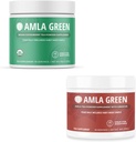 Amla Powder & Green Tea Superfood Supplement, Antioxidant Support, Made with Indian Gooseberries (90 servings) & Hibiscus (30 servings), Organic, Vegan