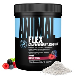 Animal Flex Powder - Joint Support Supplement for Pain Relief, Repair and Restore Muscles with Turmeric, Glucosamine, Chondroitin, MSM, Collagen and Boswellia, Great Tasting Cherry Flavor, 30 Scoops