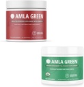 Amla Powder & Green Tea Superfood Supplement, Antioxidant Support, Made with Hibiscus (90 Servings) & Indian Gooseberries (30 Servings), Organic, Vegan