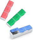 Pill Organizer 3 Times a Day, (3 Pack) Small Pill Box, Daily Pill Organizer, Moisture Proof Travel Pill Case for Pocket Purse, Portable Medicine Box to Hold Vitamins, Fish Oils, Supplements