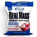 Gaspari Nutrition Real Mass: Advanced Weight Gainer, Protein and Complex Carb Blend, 50g Protein, 16g EAAs, Gluten-Free, 12 lbs (Strawberry Milkshake)