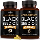 NEW AGE Black Seed Oil Softgel Capsules - Premium Cold-Pressed Nigella Sativa Producing Pure Black Cumin Seed Oil - Non-GMO & Vegetarian (120 Softgels)