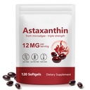 HUALIJIA Astaxanthin 12mg, 120 Softgels | 4 Month Supply - Premium Astaxanthin Antioxidant Supplements - Supports Eye, Immune, Joint, Skin Health and Internal Circulation, Easy to Swallow, Non-GMO