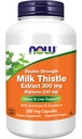 NOW Foods Supplements, Silymarin Milk Thistle Extract 300 mg with Artichoke and Dandelion, Double Strength, Supports Liver Function*, 250 Veg Capsules
