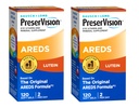 PreserVision AREDS Lutein Eye Vitamin & Mineral Supplement, Beta-Carotene Free, Soft Gels, 120 ct (Pack of 2)