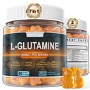 Nextdia L-Glutamine 1000mg Gummies for Women & Men| with Beta-Alanine, BCAAs, Magnesium Glycinate, Potassium & Ashwagandha | Vegan | Sugar-Free & Extra-Chewy | 120 Counts