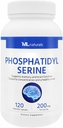 ML Naturals Phosphatidyl Serine 200mg (Per Serving) – 120 Vegetable Capsules – Non-GMO – Supports Memory & Brain Function