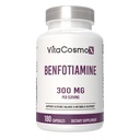 Benfotiamine 300mg, 180 Veggie Capsules, Fat Soluble Vitamin B1, Non-GMO, Gluten-Free, Vegan