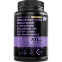 12-in-1 Melatonin Sleep Extra Strength Capsules - 10mg Melatonin Extra Strength with Magnesium and Balanced Blend of Ashwagandha, GABA, Chamomile Extract, L-Theanine & Valerian Root 10:1 Extract 90ct
