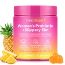 Feminine Probiotics Gummies,Vaginal Women Probiotic,Feminine Balance pH Gummies for Healthy Odor,Improve Immune,Support Vaginal Health,with Slippery Elm(60 Gummies)