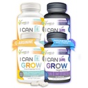 I Can Grow 2-Month Supply Bundle – 2x Day-Time + 2x Night-Time Growth Support for Kids 10+ & Teens | Height Growth Vitamins with L-Arginine, Colostrum, Magnesium | Day Energy + Night Sleep Aid | 4-Pac