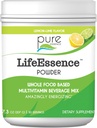 Pure Essence Labs LifeEssence Multivitamin Powder for Men and Women, Natural Herbal Supplement with Vitamin D3, B12, and Biotin, Energizing Whole Food Based Powder Mix, 7.3 oz