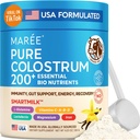 MAREE Colostrum Supplement - Bovine Colostrum Powder for Women & Men for Gut Health - Grass Fed Colustrum Immune Support Supplement Gut Health for Women with L Glutamine - Calostro Bovino Para Adultos