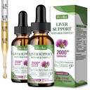 Liver Cleanse Detox & Repair Liver Support Milk Thistle Drops with Glutathione, NAC, ALA, Vitamin C, Zinc & Selenium for Liver Cleanse & Defense, Immune & Skin Support - Strawberry Flavor, 4 Fl Oz