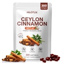 Sri Lanka Sourced Ceylon Cinnamon Softgels with MCT Oil, 300 Count, Ceylon Cinnamon Capsules Superior Bioavailability, Low Coumarin, Gluten & Soy Free, Natural Energy & Sugar Support for Men & Women