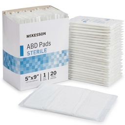 McKesson Sterile Abdominal- ABD Pads, 5 x 9 in
