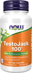 NOW Foods Supplements, TestoJack™ 100 with LJ100®, a potent standardized extract of Tongkat Ali (Eurycoma longifolia), Tribulus and ZMA®, 60 Veg Capsules