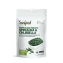 Sunfood Superfoods Chlorella Spirulina Tablets - Spirulina and Chlorella Green Algae Tablets for Women & Men, Source of Chlorophyll, B Vitamins, and Protein, Broken Cell Wall, Vegan - 4 oz Bag