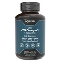 Naturalis Ultra rTG Omega 3 Fish Oil 1800mg from Wild New Zealand Tuna | IFOS Certified & Sustainably Sourced | Full Spectrum Omega3s EPA, DHA & DPA | 180 Softgels