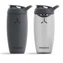 Promixx PURSUIT Protein Shaker Bottle 2-Pack – Premium Sports Blender Bottles for Protein Mixes and Supplement Shakes – 1 Stainless Steel 550ml, 1 Ecozen 700ml – Graphite Gray