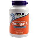 NOW Foods Omega-3 Molecularly Distilled Fish Oil -Pack of 100 Softgels