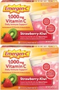 Emergen-C 1000mg Vitamin C Powder, Strawberry Kiwi Flavor, Antioxidants, B Vitamins and Electrolytes, Vitamin C Supplements for Immune Support, 30 Count (Pack of 2)