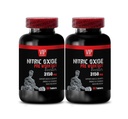 nitric oxide supplement L-arginine - NITRIC OXIDE UNIQUE COMPLEX - AAKG pump activator, OKG nitric oxide enhancement, GKG strength and endurance, AKIC workout support, nitric 2 Bottles 180 Tablets