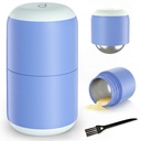 DEPAD Pill Crusher Stainless Steel, Pill Crusher Fine Powder, Pill Crushers for Elderly and Pets, Pill Grinder Fine Powder with Brush, Twist-to-Grind