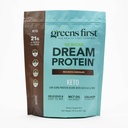Greens First Dream Protein Powder Keto - 21g Protein Per Serving - Low Carb - with MCT Oil & Collagen - Non-GMO, Gluten-Free, Caffeine-Free (Rich Dutch Chocolate, 29.31 oz)