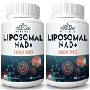 1600 mg Liposomal NAD Supplement, 98% Pure NAD+ Supplement, Superior Absorption, Alternative to Nicotinamide Riboside or NADH to Boost NAD+ for Aging Defense, Energy, Longevity, 120 Softgels