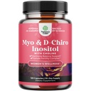 Myo-Inositol & D-Chiro Inositol Capsules - Choline Inositol Supplement for Cycle and Fertility Support - Womens Hormone Balance Supplement with Myo & D-Chiro Inositol Plus Choline Bitartrate