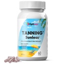 Tanning Pills for Men Women - Self Tan Capsules that Work Fast Without Sun - Natural Oral Melanin Supplement Pill for Sunless Healthy Tan Golden Glow - Sugar-Free Gluten Free Vegan Non-GMO