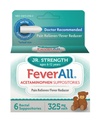 Feverall Acetaminophen Suppositories, JR, 325mg, 6 Count (4 Pack)