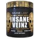 Insane Labz Insane Veinz Gold, Nitric Oxide Non Stimulant pre Workout Powder, Loaded with Hydromax, Nitrosigine, Increases Vascularity and Blood Flow, 30 Srvgs, Grape