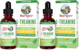 MaryRuth's L Theanine 200mg Liquid Drops | Mood Support for Adults & Kids | Focus Supplement | Natural Sleep Support | Vegan | Non-GMO | Gluten Free | 30 Servings (Pack of 2)