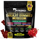 3200 MG Pure Himalayan Shilajit Gummies Organic for Men & Women with Probiotics & Magnesium Ashwagnadha Chaga Turmeric Fulvic Acid 105+ Trace Minerals I Vegan Non-GMO I Lab Tested I 90 Count