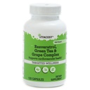 Vitacost Resveratrol + Green Tea & Grape Complex - 120 Capsules