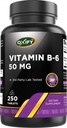 Oxify Vitamin B-6 50 mg | 250 Tablets | Gluten-Free, Non-GMO | Supplement Made in USA