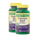 Valerian Root 500mg – 100 Capsules, Organic Valerian Root Extract and Powder, Valerian 500 mg Supplement, Vegan Capsules, Gluten-Free (Pack of 2)