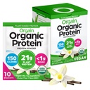 Orgain Organic Vegan Protein Powder, Vanilla Bean - 21g Plant Protein, 5g Prebiotic Fiber, Low Carb, No Lactose Ingredients, No Added Sugar, Non-GMO, 10 Single Serve Individual Packets