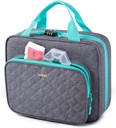 BAGSFY Medicine Bag for Traveling, Pill Bottle Organizer Storage, Large Medication Travel Case, Pills Box for Vitamin, First Aid Kit Bags Empty. (Comes with Weekly Pill Organizer)