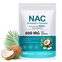 N-Acetyl Cysteine (NAC) 600mg, 300 Softgels with Coconut & MCT Oil Blend Non-GMO, Gluten Free & Lab Tested Dietary Supplement 100-Day Supply